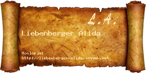 Liebenberger Alida névjegykártya